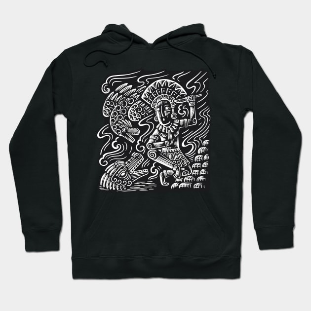 Ethnic Mayan Hunter Hoodie by MANASUKA